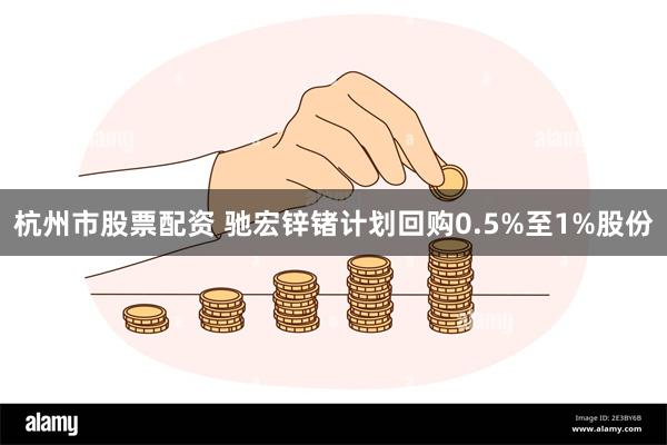 杭州市股票配资 驰宏锌锗计划回购0.5%至1%股份